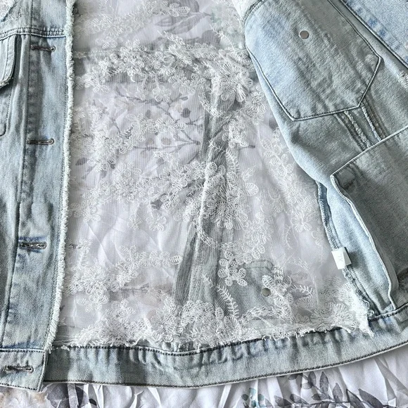 Denim and lace jacket - Picture 10 of 12